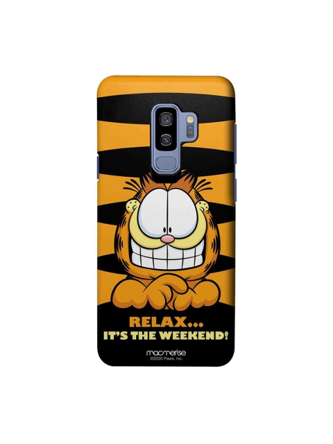 

macmerise Orange & Black Weekend Garfield Samsung Galaxy S9 Plus Case