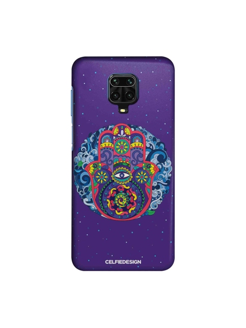 

macmerise Navy Blue & Purple Humsa Mandala Xiaomi Redmi Note 9 Pro Max Back Cover