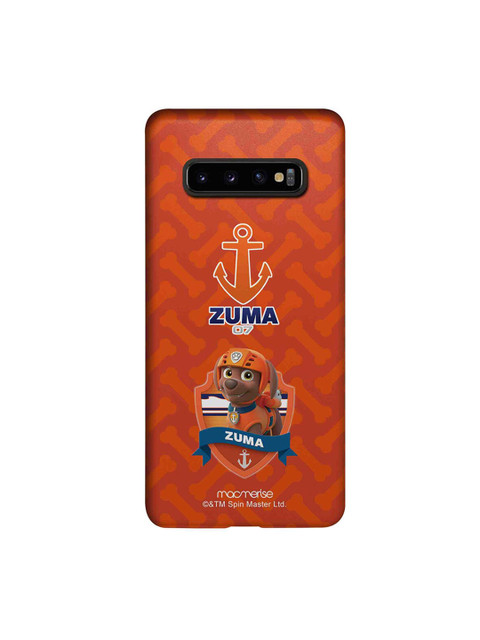 

macmerise Red & Blue Zuma Paw Patrol Samsung Galaxy S10 Plus Paw Patrol Back Case