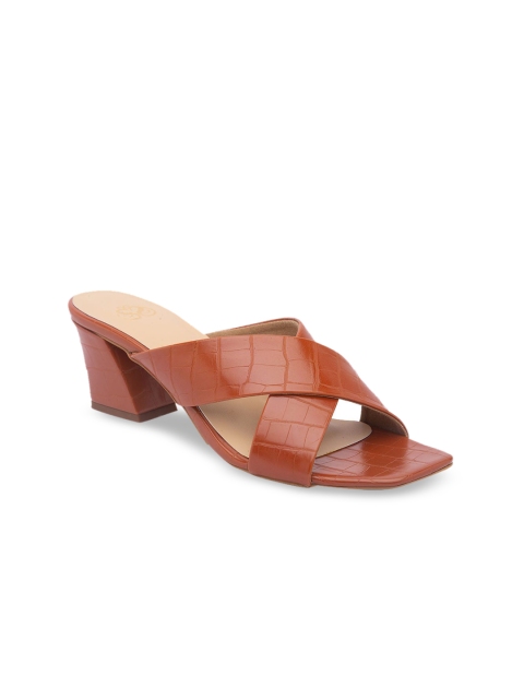 

Sole To Soul Women Tan Solid Mules
