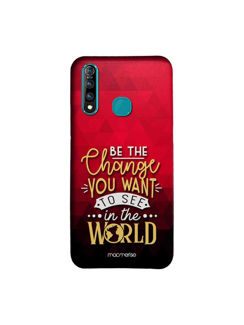 

macmerise Red & Black Be The Change Vivo Z 1 Pro case