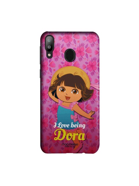 

macmerise Pink & Purple Lovely Dora Samsung Galaxy M20 Back Case