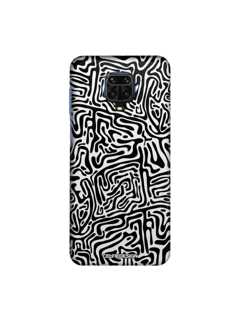 

macmerise Black & White Maze Abstract Redmi Note 9 Pro Case