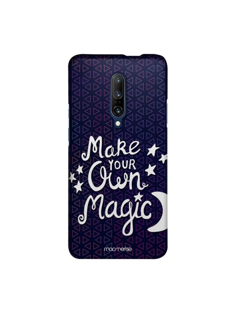 

macmerise Navy Blue & White Make Your Magic Printed OnePlus 7 Pro Back Case