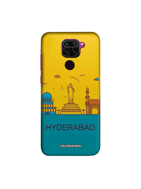

macmerise Yellow & Blue Hyderabad skyline Xiaomi Redmi Note 9 Back Case