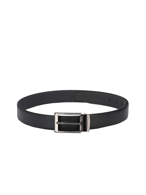 

Calvadoss Men Black Textured Sustainable Belt