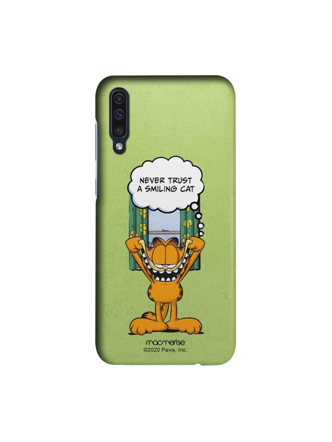 

macmerise Green & Brown Keep Smiling Garfield Samsung Galaxy A50 Back Cover