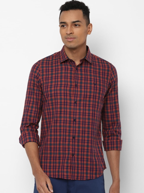 

Solly Sport Men Maroon & Blue Slim Fit Checked Casual Shirt