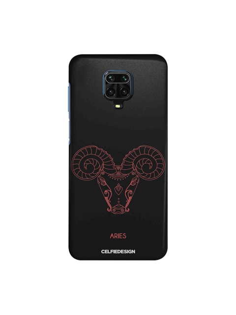

macmerise Black & Pink Aries Xiaomi Redmi Note 9 Pro Back Case