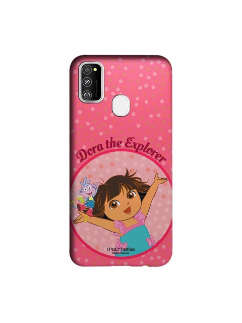 

macmerise Pink & Brown Joyful Dora Samsung Galaxy M30S Back Case