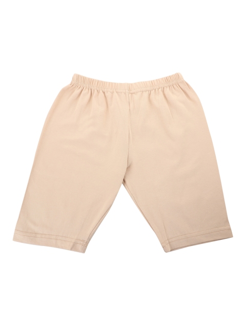 

Leading Lady Girls Beige Solid Regular Fit Regular Shorts