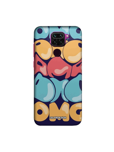

macmerise Navy Blue & Orange OMG Redmi Note 9 Back Case