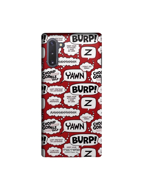 

macmerise Red & Grey Moods Of Garfield Samsung Galaxy Note 10 Back Case