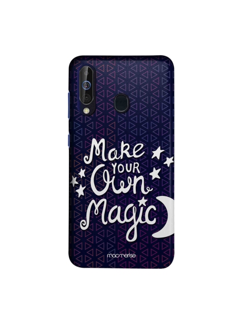

macmerise Navy Blue & White Make Your Magic Samsung Galaxy A60 Back Cover