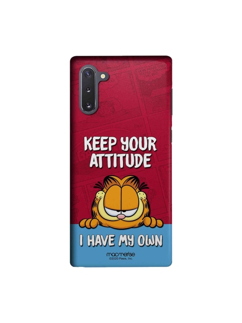 

macmerise Maroon & Blue Attitude Garfield Samsung Galaxy Note 10 Back Case