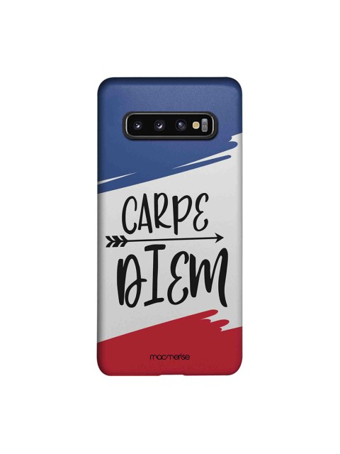 

macmerise White & Red Macmerise Illustrations Carpe Diem Samsung Galaxy S10 Back Case
