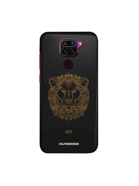 

macmerise Black & Yellow Leo Xiaomi Redmi Note 9 Back Cover