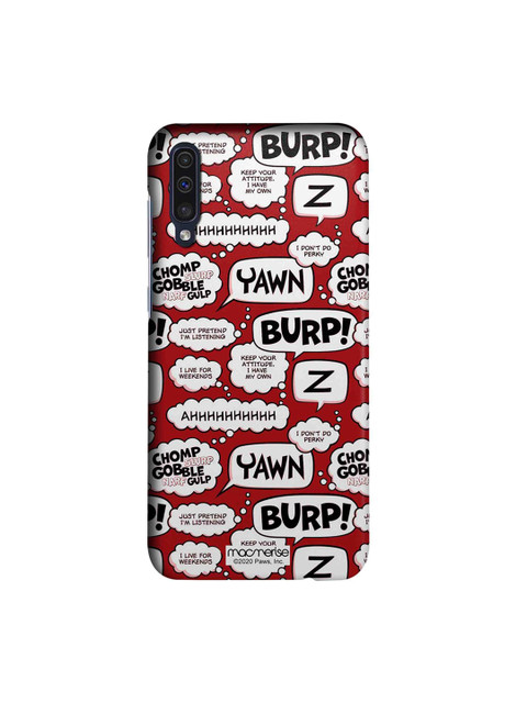 

macmerise Red & White Moods of Garfield Samsung Galaxy A50s Back Cover