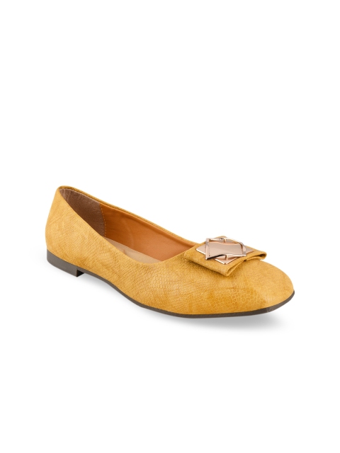 

Stelatoes Women Yellow Solid Ballerinas