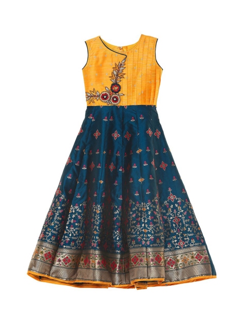 

BETTY Girls Blue Embellished Maxi Dress