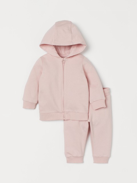 

H&M Kids Pink Solid 2-Piece Sweatshirt Set