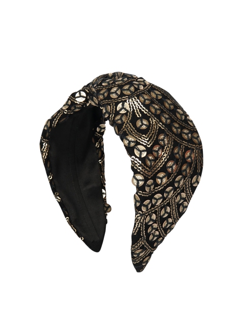 

YoungWildFree Black Embellished Hairband