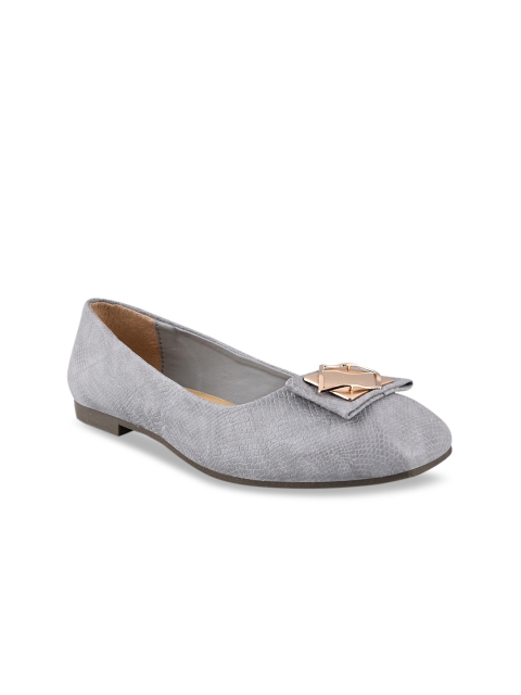 Stelatoes Women Grey Solid Ballerinas