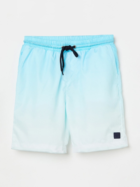 

Fame Forever by Lifestyle Boys Blue Colourblocked Slim Fit Regular Shorts