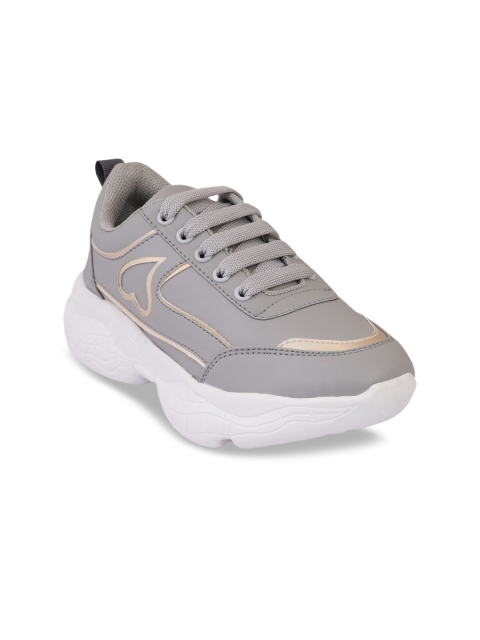 

SCENTRA Women Grey PU Running Shoes