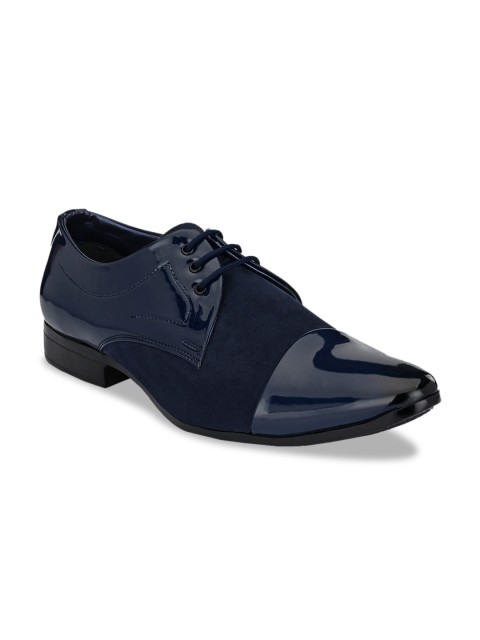 

Ferraiolo Men Blue Solid Formal Derbys
