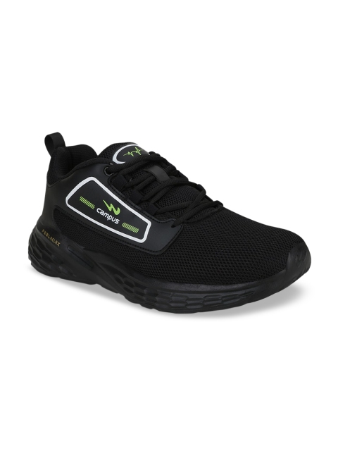 

Campus Men Black Mesh Running Shoes