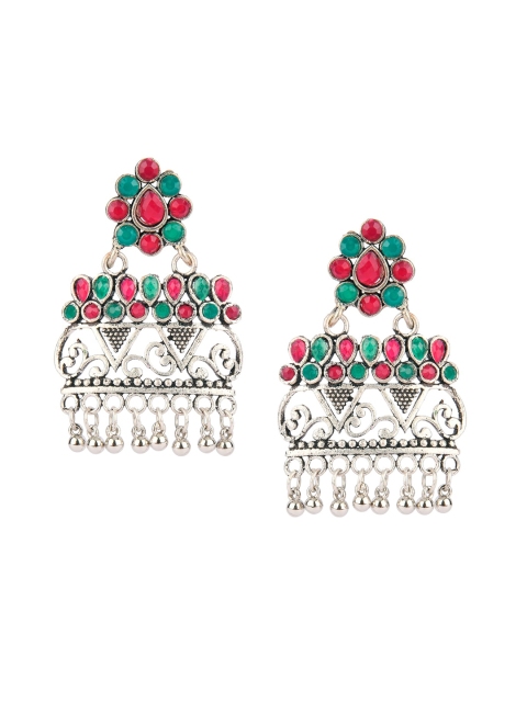 

DESI COLOUR Multicoloured Contemporary Drop Earrings, Multi