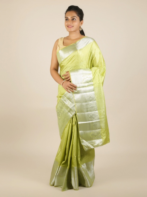 

Pothys Green Woven Design Jute Silk Saree