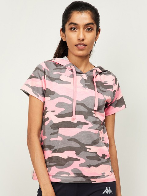 

Kappa Women Pink Printed Sweatshirt