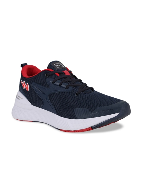 

Campus Men Navy Blue & Red Simon Mesh Running Shoes