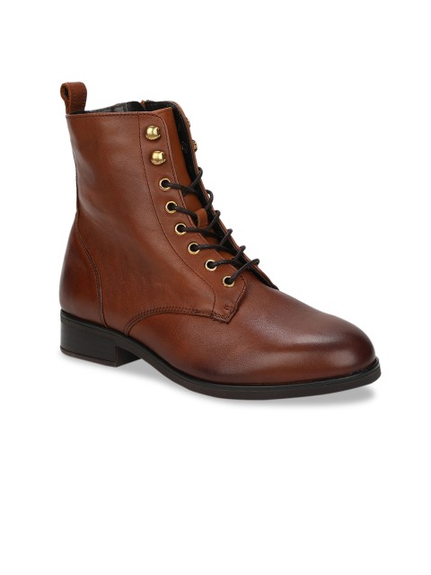 

ALDO Women Brown Solid Heeled Boots