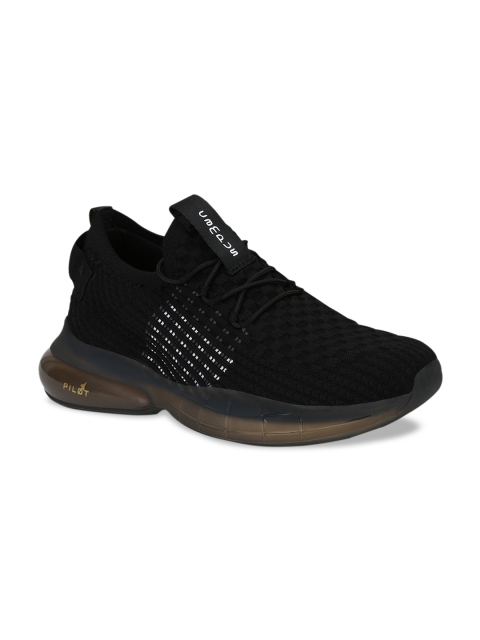 

Campus Men Black Mesh Pilot 2 Mid-Top Running Shoes