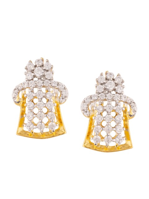 

Voylla Gold-Toned Contemporary Studs