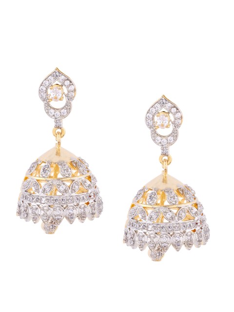 

Voylla Gold-Toned Contemporary Jhumkas