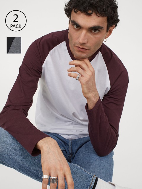

H&M Men 2-Pack Regular Fit tops, White
