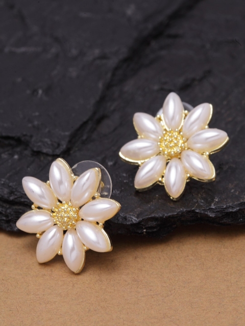 

Ferosh Gold-Toned Contemporary Studs
