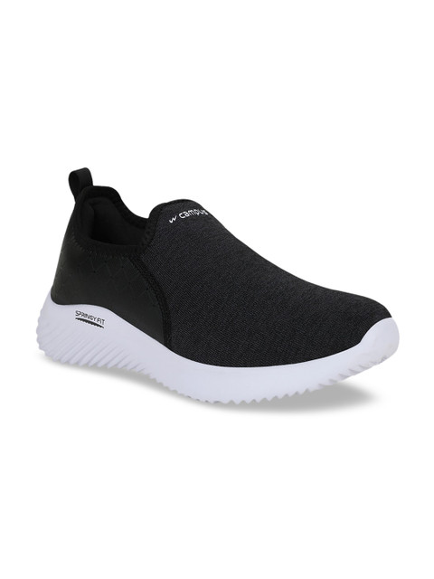 

Campus Men Black & White Target Walking Shoes