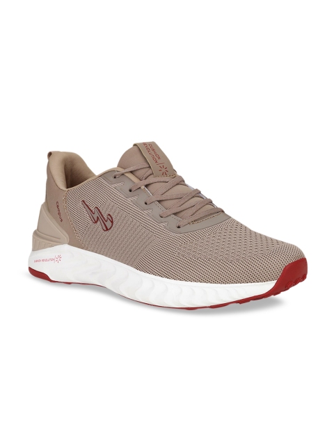 

Campus Men Beige Mesh Running Shoes