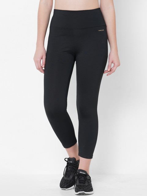 

Sweet Dreams Women Black Solid Workout Tights