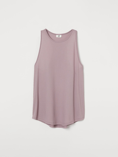 

H&M Women Purple Solid Sports Vest Top