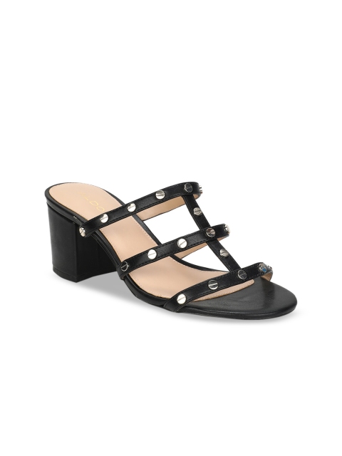 

ALDO Women Black Embellished Block Heels