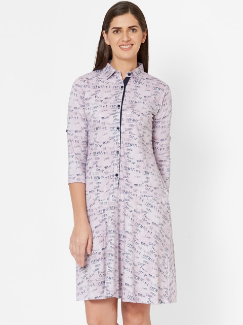 

Juliet Purple & Blue Printed Sleepshirt