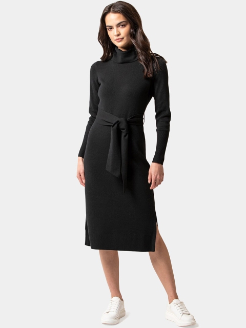 

Forever New Women Black Solid Sheath Dress