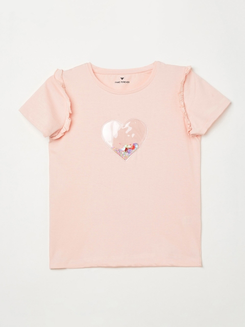 

Fame Forever by Lifestyle Girls Pink Solid Top