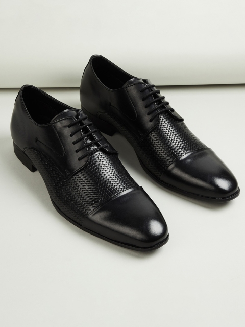 

CODE by Lifestyle Men Black Textured Formal Derbys